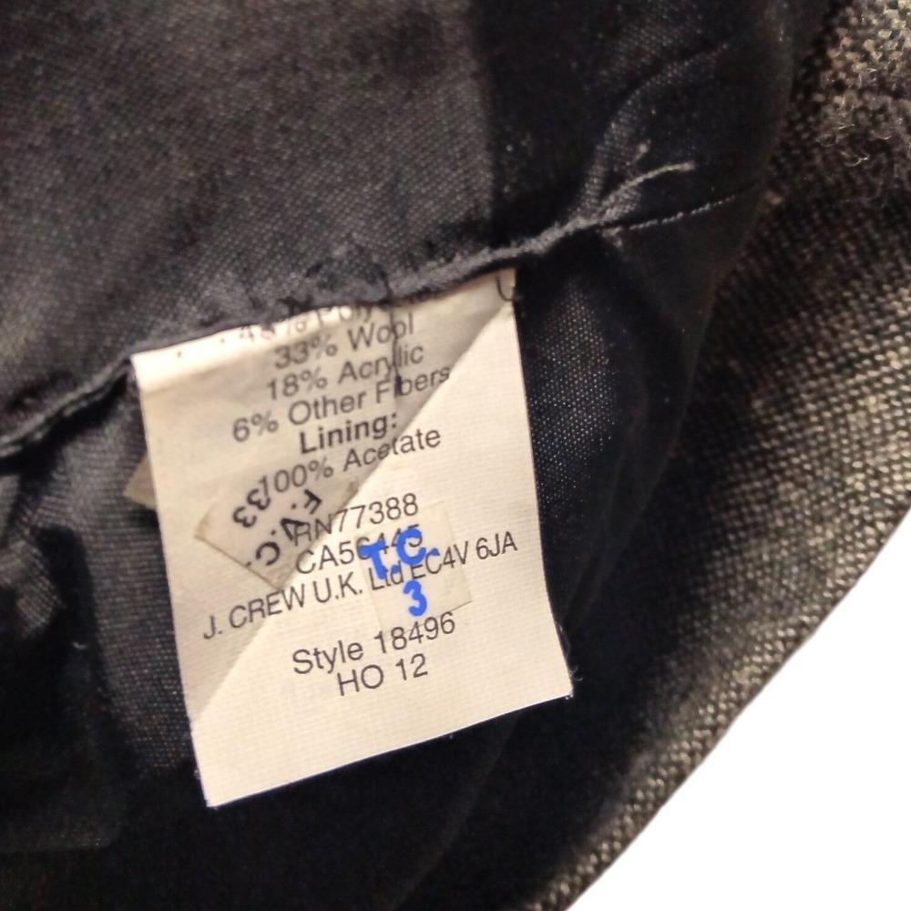 J. Crew Suiting Wool Blend Gray Dress Career Office Business Casual - Picture 8 of 13